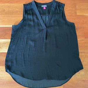 Vince Camuto Black Sleeveless Blouse
